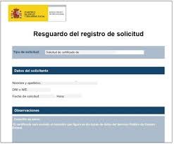 Registro de solicitud INEM